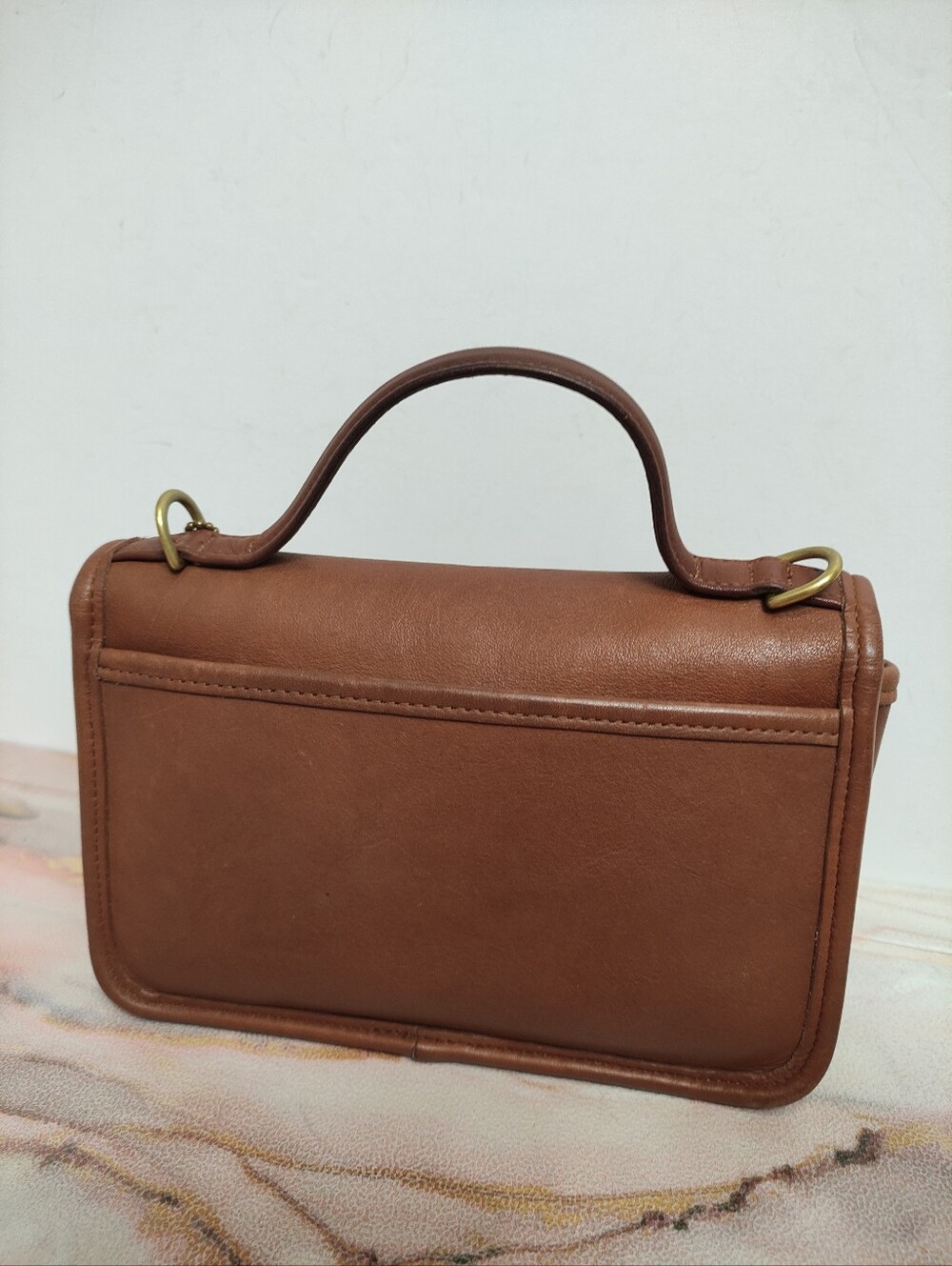 Vintage Coach Casino Bag 9924 British Tan NO STRAP - Picture 7 of 13